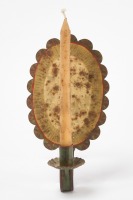 Paint-Decorated Tin Sconce