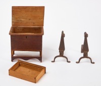 Miniature Blanket Chest and Tinder Andirons - 2