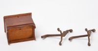 Miniature Blanket Chest and Tinder Andirons - 4