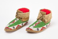 Pair of Native Beaded Moccasins