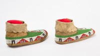 Pair of Native Beaded Moccasins - 4