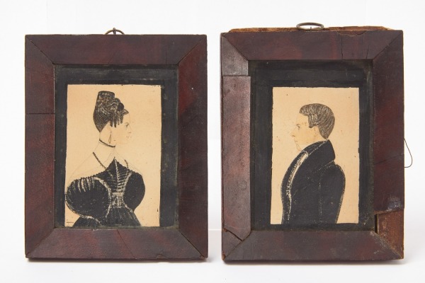 Justus Dalee- Pair of Miniature Portraits