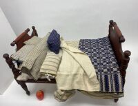 Doll Rope Bed and Textiles - 2