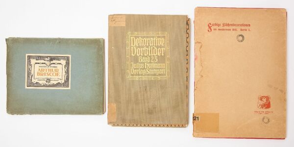 Three Portfolios of Etchings and Decorative Arts Plates