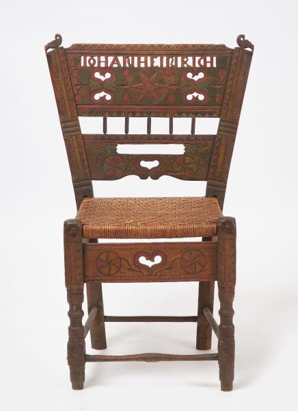 Carved and Painted Chair