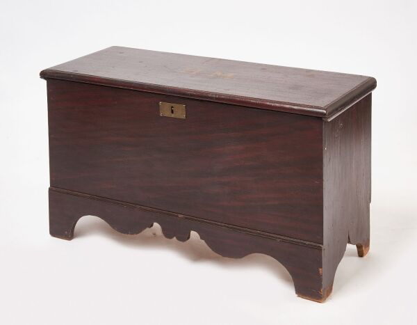 Paint Decorated Blanket Chest