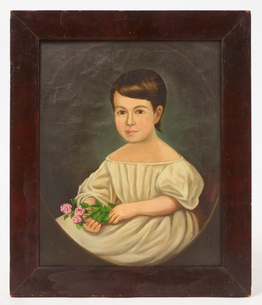 Portrait of a Chid with Roses