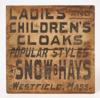 Ladies and Childrens Cloaks Trade Sign