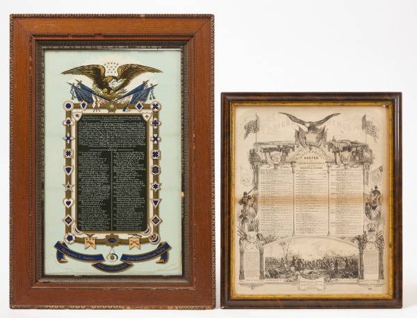 Two Civil War Regiment Rosters