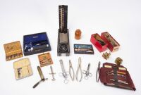 Group of Medical Tools, Microscopes, Atomizers, Books, and Others