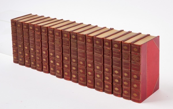 Thackeray The Oxford Thackeray Fine Bindings 17 Volumes.