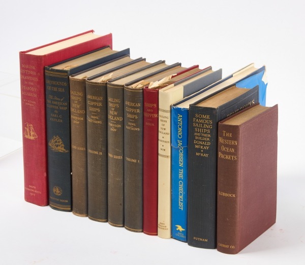 Lot of Eleven Classic Books on Ships and the Sea