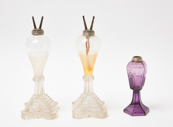 Three Whale Oil Lamps