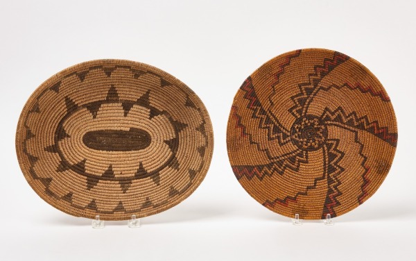 Two Native Coiled Baskets