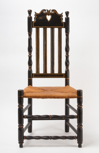 Andrew Durand Heart-and-Crown Bannister-Back Side Chair