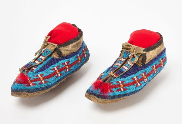 Pair of Beaded Moccasins