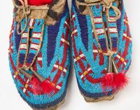Pair of Beaded Moccasins - 2
