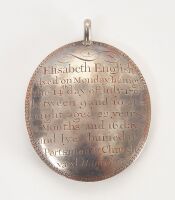 Silver Memento Mori Pendant - Elisabeth English, 1707 - 2
