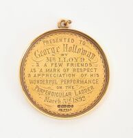 15k Gold Perpendicular Ladder Performance Medallion - 2