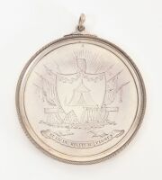 Charlestown Brass Band Silver Presentation Medallion, 1853