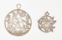 Two Early English Masonic Medallions - 2