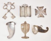 Six Early Figural Fraternal Jewels - 2