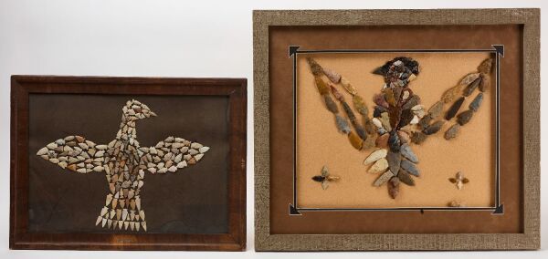 Two Framed Collections of Native Points