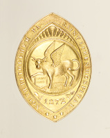 14k Gold Saint Luke's Hospital Badge
