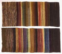 Pair of Shaker Silk Rag Rugs