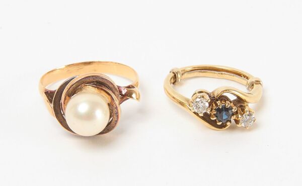 Two 14k Gold Rings