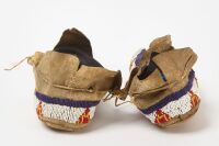 Pair of Native Beaded Moccisans - 3