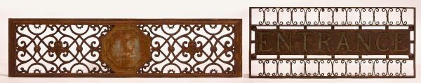 Iron Entrance Sign and Fence Segment