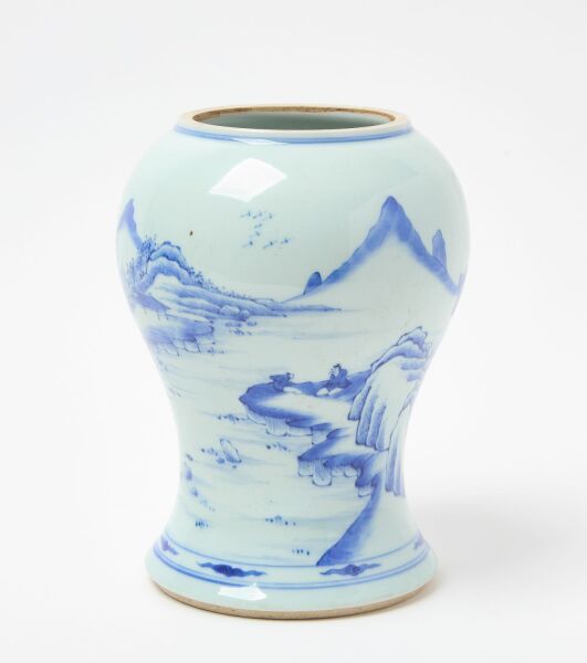Chinese Porcelain Vase with Landscape