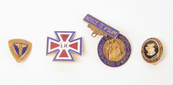 Group of 10k and 14k Hospital Pins