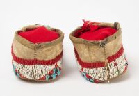 Pair of Native American Beaded Moccasins - 3