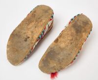 Pair of Native American Beaded Moccasins - 4