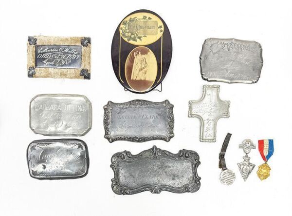 Group of Funeral and Mortuary Antiques