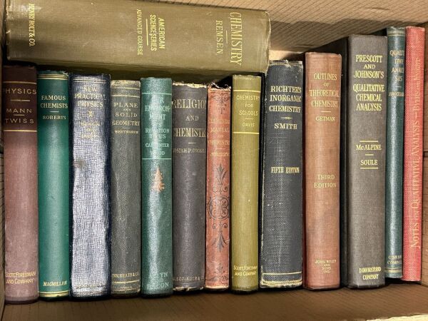 Default - Group of Vintage Books on Chemistry and Science