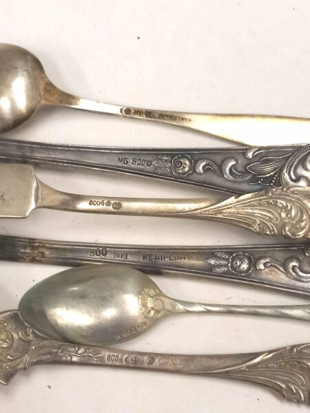 Collection of 800 Silver Flatware