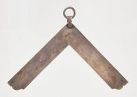 Early Masonic Square attr. to Philadelphia Silversmith Emmor T. Weaver - 2