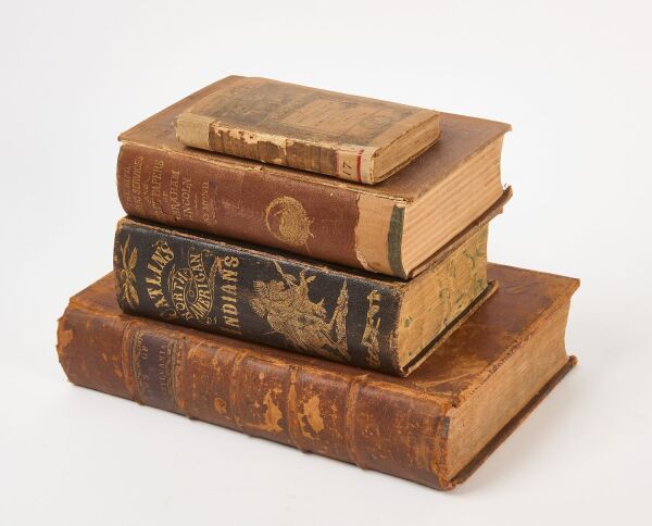 Four Antique American Historical Works with Lincoln Biography and Indigenous Studies