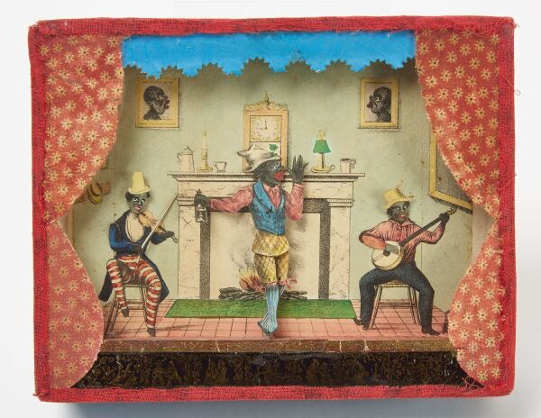 Afro-American Mechanical Box with Automaton
