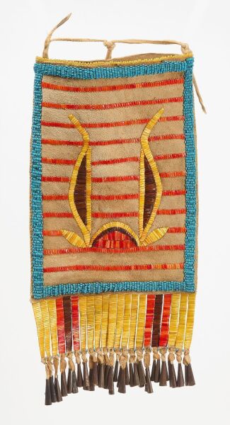 Quillwork and Beaded Bag