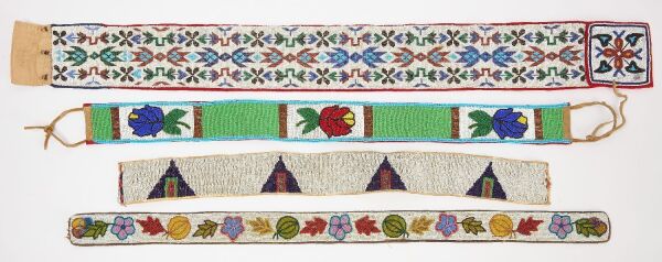 Four Native Beaded Belts