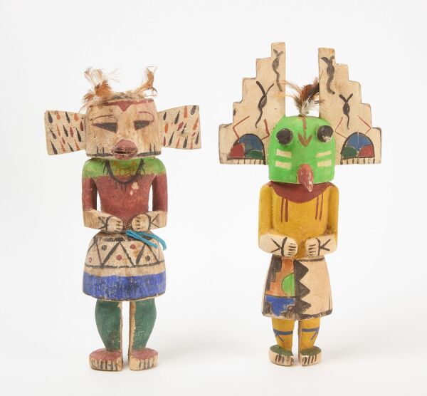 Two Katchina Dolls by the Same Maker