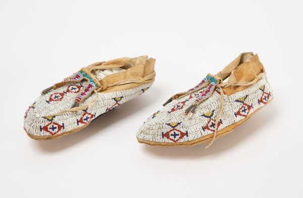 Pair of Beaded Moccasins