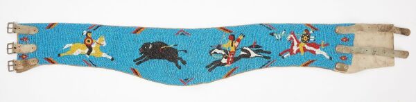 Native Pictorial Beadwork Belt