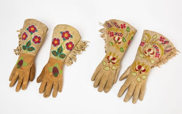 Two Pairs of Native Gauntlets