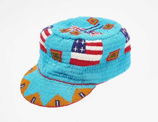 Patriotic Beaded Cap