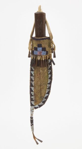 Native Parfleche Beaded Knife Sheath